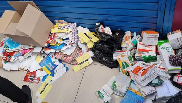 Las autoridades incautaron medicamentos bamba en El Hueco. (Foto: Minsa)