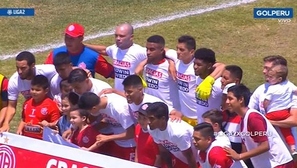 Juan Aurich vs. Cienciano: jugadores del 'Ciclón' lucieron polos agradeciendo a Edwin Oviedo | VIDEO