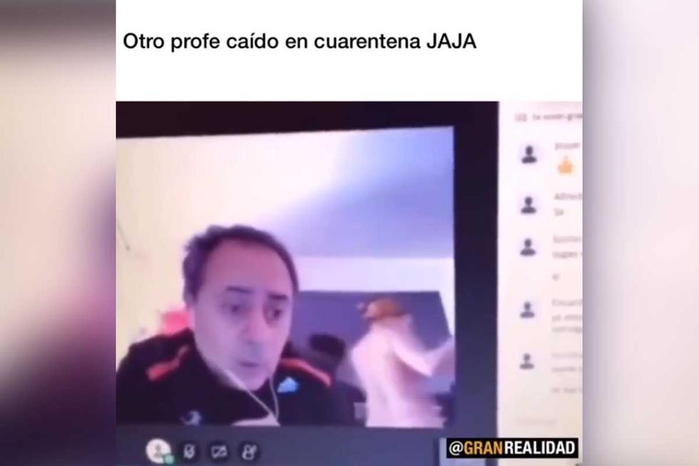 El profeso no esperó jamás que su esposa saliera completamente desnuda delante de todos sus alumnos. | Foto: Instagram/@GranRealidad