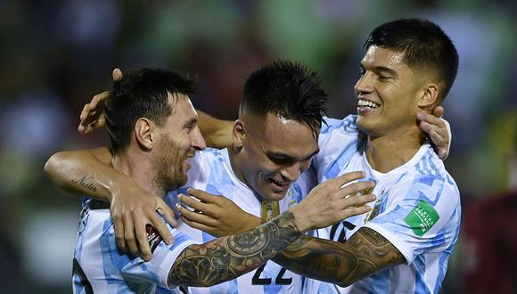 Argentina chocará ante Chile este jueves por las Eliminatorias a Qatar 2022. (Foto: AFP)