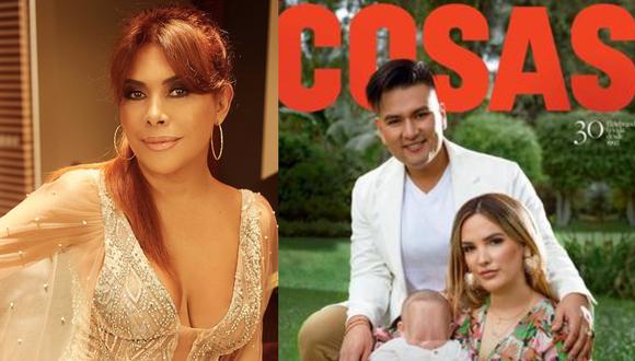 Magaly Medina volvió a referirse a la portada de la familia de Deyvis Orosco en la revista Cosas. (Foto: @magalymedinav/Cosas).