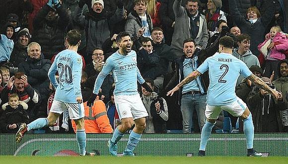 Manchester City golea al Leicester con espectacular póker de ​Sergio Agüero