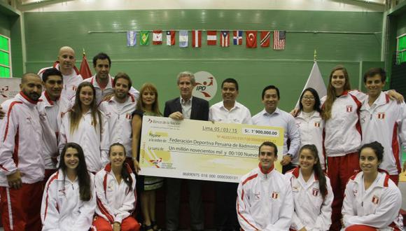 ​IPD hizo entrega de un millón 900 mil soles a la Federación Peruana de Bádminton