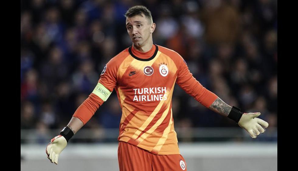 Fernando Muslera (Lazio), juega actualmente en el Galatasaray. (Foto: AFP)