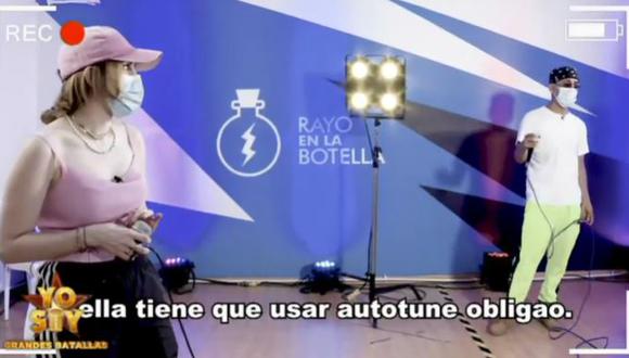 “Yo Soy”: Ania y el imitador de Bad Bunny discuten por el uso del Auto-Tune. (Foto: captura de video)