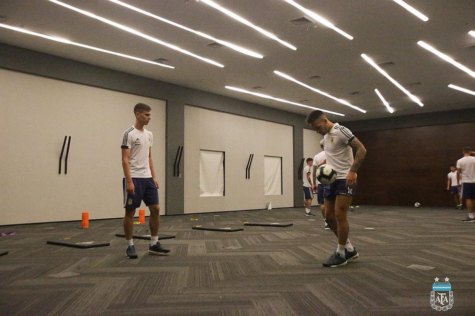 Chile vs. Argentina | Entrenamiento de la 'albiceleste' fue suspendido por intensas lluvias en Sao Paulo | FOTOS