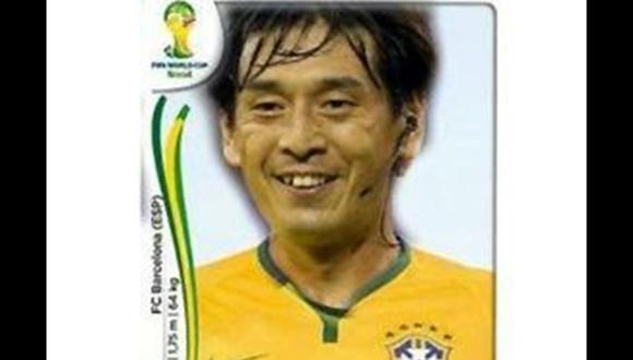 Brasil vs Croacia: Le crean su figurita del álbum al árbitro Nishimura [FOTO]