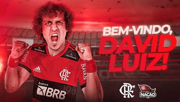 David Luiz fue anunciado como nuevo jugador de Flamengo. (Foto: Flamengo)