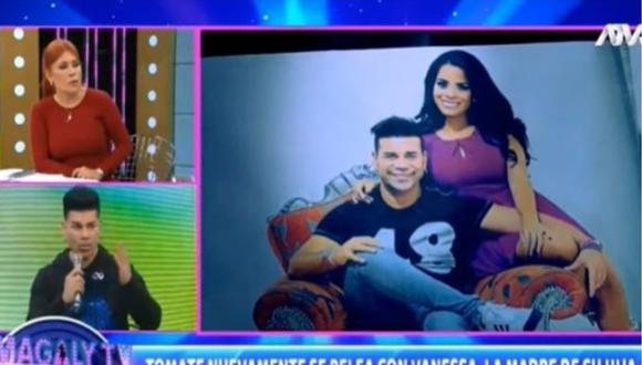 Carlos 'Tomate' Barraza dejó entrevista con Magaly Medina para no discutir con Vanessa López. (Foto: Captura de video)