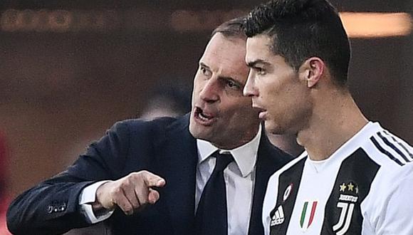 Cristiano Ronaldo dedicó un emotivo mensaje de despedida para Massimiliano Allegri | FOTO