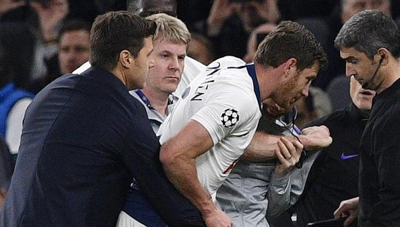 Tottenham vs. Ajax: Vertonghen salió lesionado y estuvo a punto de desmayarse | VIDEO