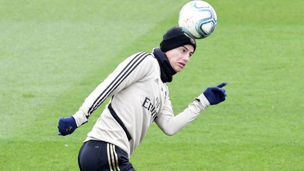 James Rodríguez se perderá el clásico ante Barcelona. (Foto: AFP)