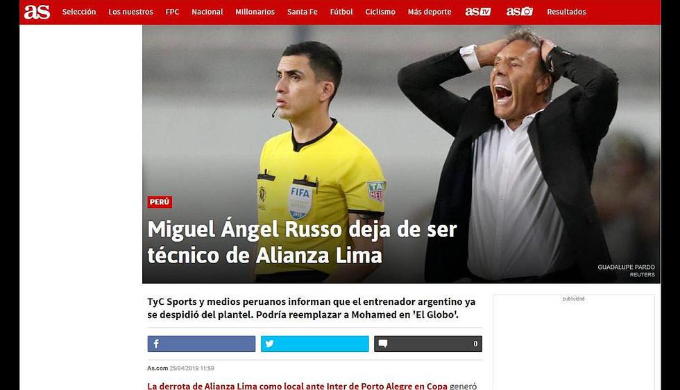 Alianza Lima: Así informó la prensa internacional sobre la salida de Miguel Ángel Russo