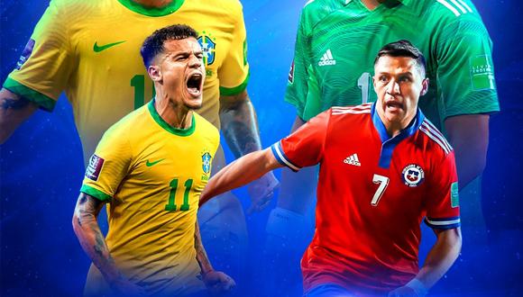 Brasil vs. Chile EN VIVO se enfrentan en el partido de la fecha 17 de las Eliminatorias Qatar 2022 en el estadio Maracaná de Rio de Janeiro