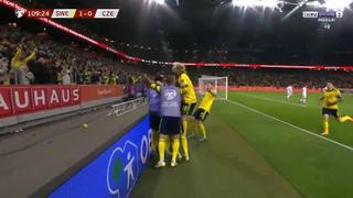 Pasa Suecia: el gol de Quaison para el 1-0 sobre República Checa en el repechaje | VIDEO