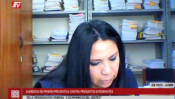 La sustentación del pedido de prisión preventiva está a cargo de la fiscal María Huamán. (Captura Justicia TV)