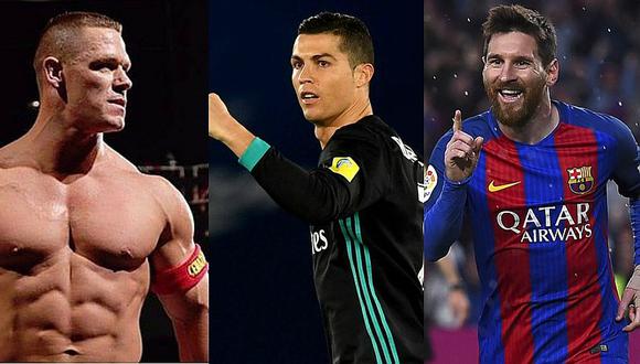 John Cena eligió entre Cristiano Ronaldo y Lionel Messi