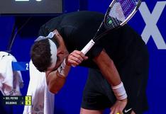 Del Potro no pudo más y se quebró: el llanto en su regreso al tenis | VIDEO