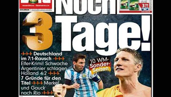 Medios alemanes confiados en un triunfo de su selección ante Argentina 