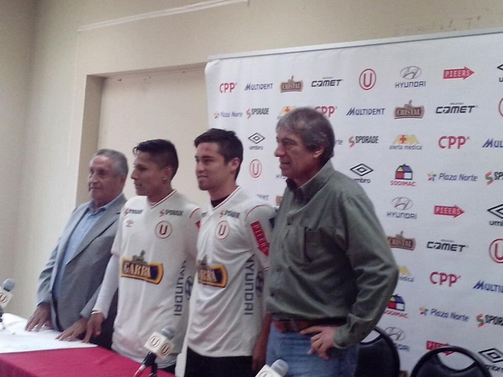 Raúl Ruidíaz fue presentado en Universitario de Deportes