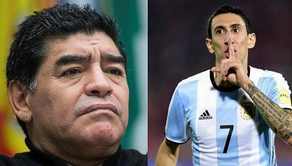Diego Maradona disparó contra Ángel Di María y le respondió por Instagram