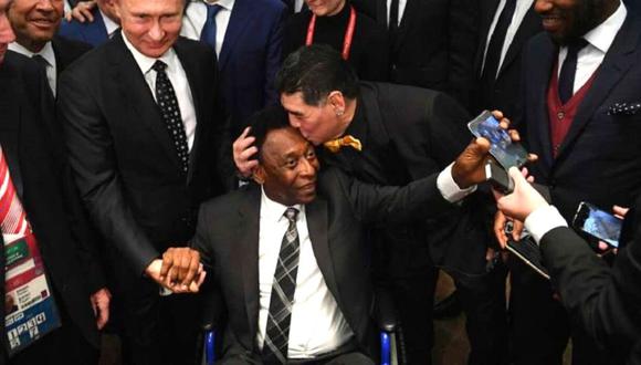 Pelé mostró su pesar tras conocer fallecimiento de Diego Maradona (Foto: Getty Images)