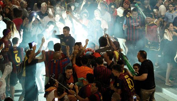 Así celebraron los hinchas del Barcelona Campeón de la Champions League [VIDEO]