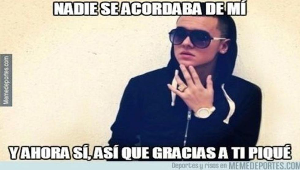 Barcelona: Gerard Piqué y los divertidos memes tras provocación a Kevin Roldán