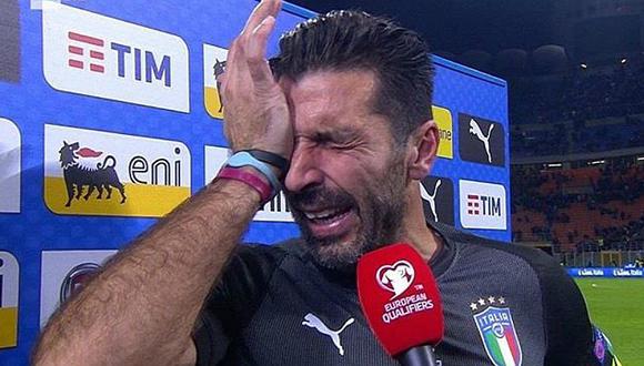 Buffon llora y pide perdón por no llevar a Italia a Rusia 2018 [VIDEO]