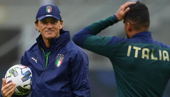 Roberto Mancini se refirió a la selección de Italia y su futuro en las Eliminatorias. (Foto: EFE)