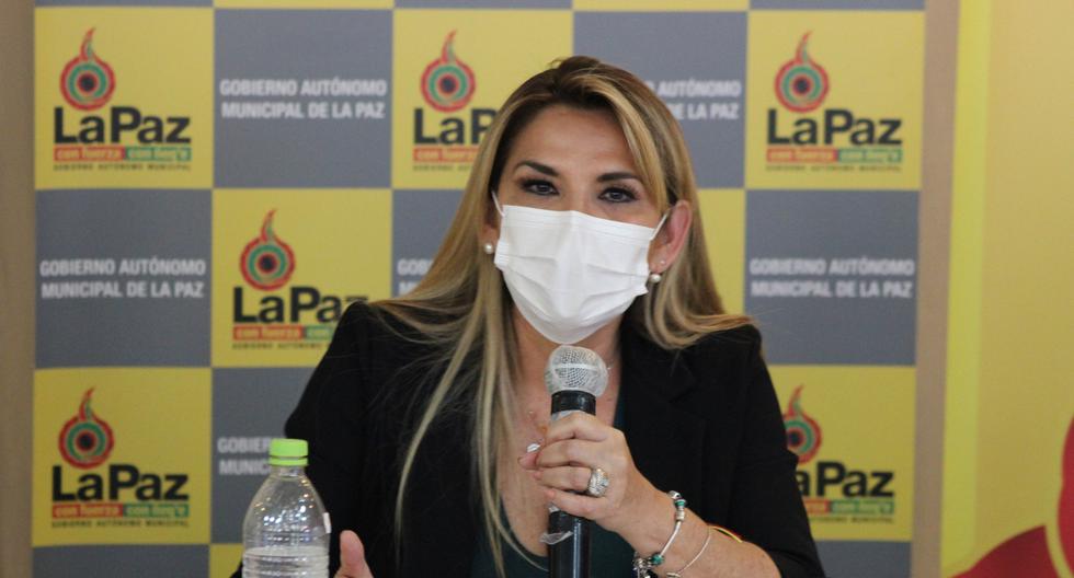 Jeanine Áñez anunció que tiene coronavirus y guardará cuarentena. (Foto: EFE/ Luis Ángel Reglero)