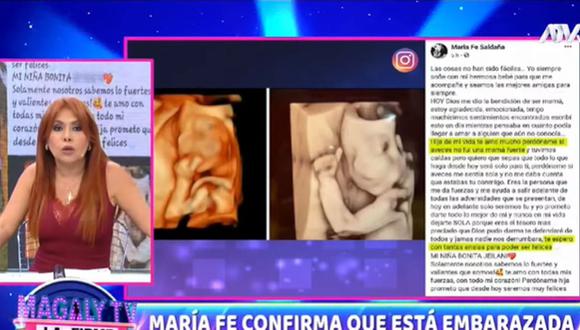 Magaly Medina le envía mensaje a María Fe Saldaña tras anunciar su embarazo. (Foto: Captura de video)