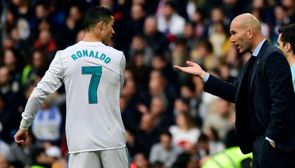 Zinedine Zidane habló sobre la posible vuelta de Cristiano Ronaldo en Real Madrid. (Foto: AFP)