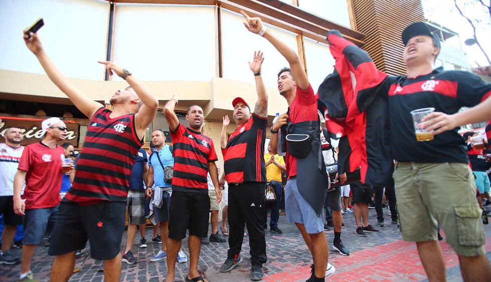 La expectación de los aficionados de Flamengo y River Plate es máxima y crece en intensidad. (Foto: Hugo Curotto / GEC)