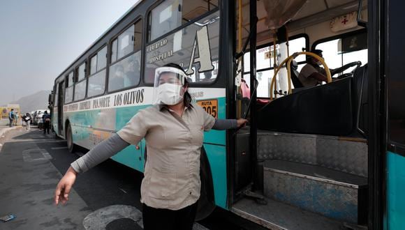 MTC realizarán campaña de difusión para promover el uso de protectores faciales. (Foto: Ángela Ponce/GEC)