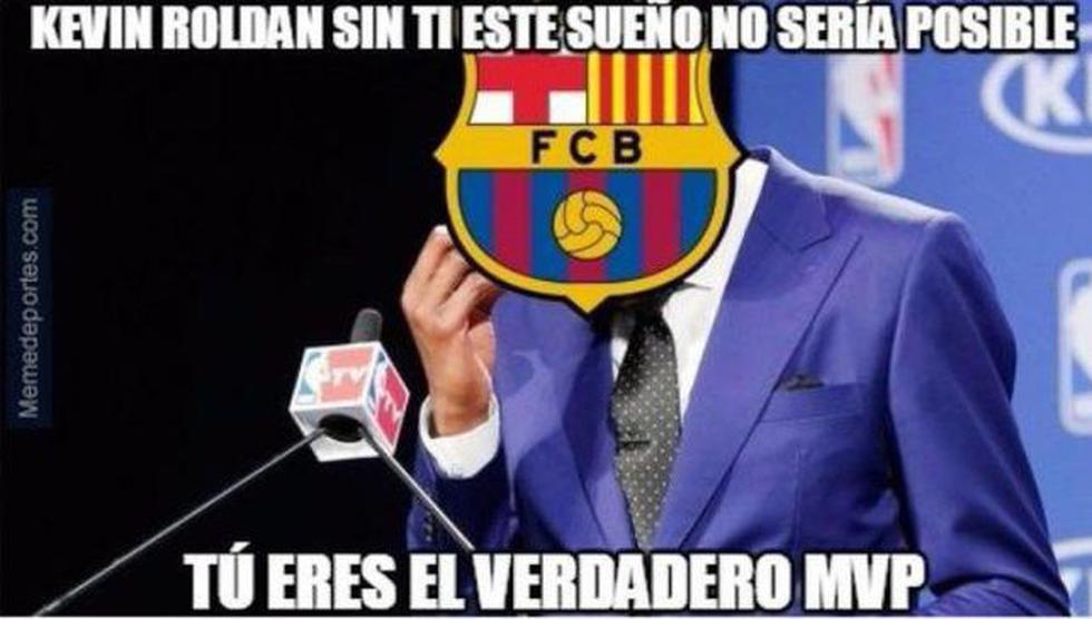 Barcelona: Gerard Piqué y los divertidos memes tras provocación a Kevin Roldán