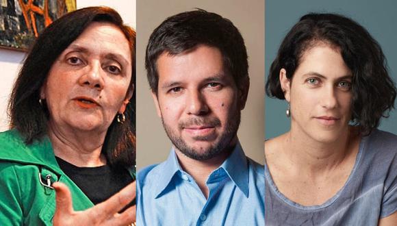 Katya Adaui, Renato Cisneros y Carmen McEvoy fueron excluidos en la delegación peruana que irá a la FIL Guadalajara. (Foto: @katyaadaui/@recisneros/@mcevoyperu).