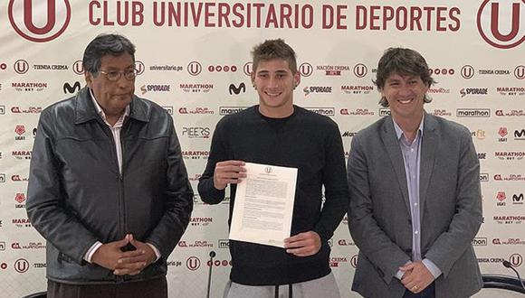 Universitario de Deportes | Tiago Cantoro firmó contrato con cremas por cuatro temporadas