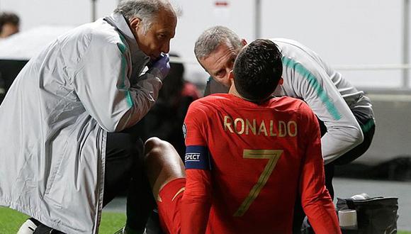 Cristiano Ronaldo se lesionó con Portugal y preocupa en Juventus