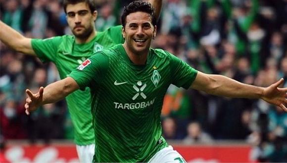 Claudio Pizarro: tras rumores Werder Bremen lo recordó con este gol