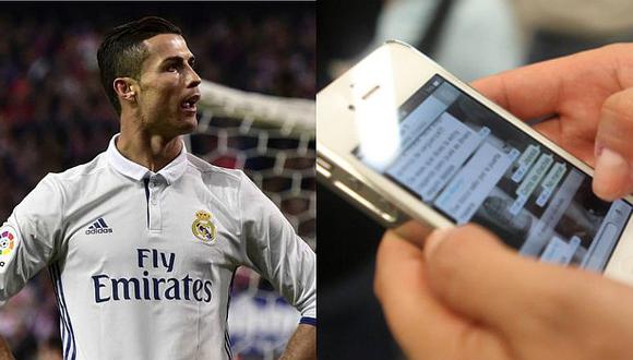 Cristiano Ronaldo: conversación por 'whatsapp' deja mal al jugador