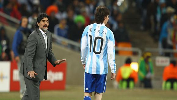 Diego Maradona a Lionel Messi: "Vienes acá y no la tocas"
