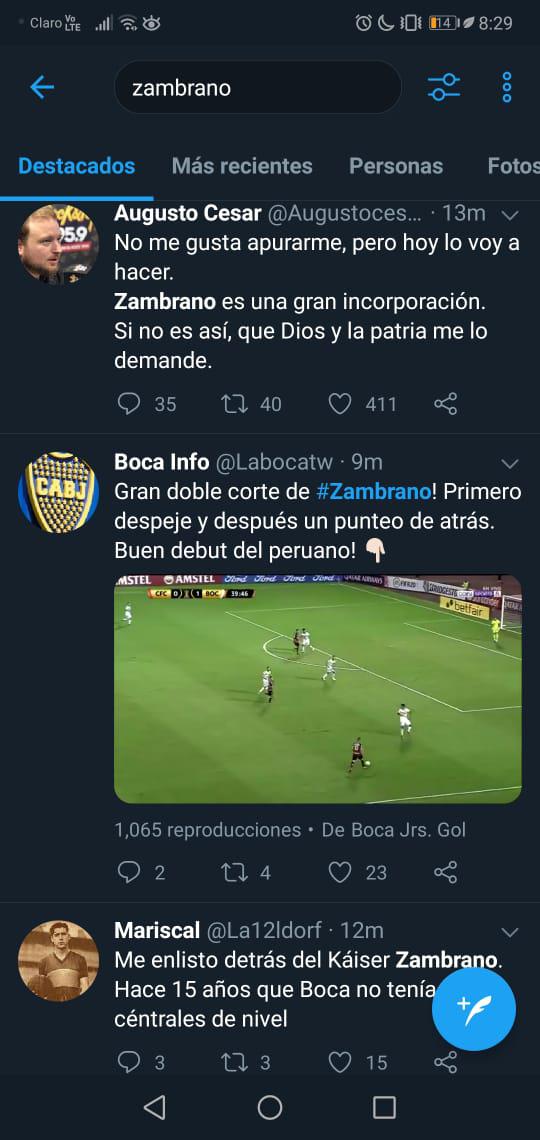 Carlos Zambrano: Hinchas de Boca Juniors se rinden ante el ‘Kaiser’ tras su debut