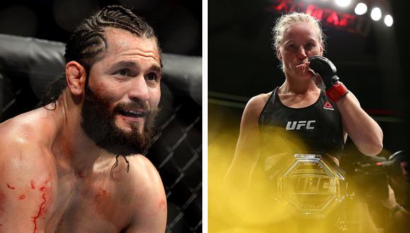 Jorge Masvidal y valentina Shevchenko podrían entrar al cuadro grande de la UFC. (Fotos: AFP)