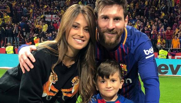 Antonela Roccuzzo ya le encontró la posición en que jugará el hijo de Lionel Messi | FOTO