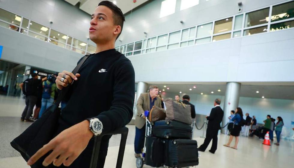 Cristian Benavente, Miguel Trauco, Sergio Peña y Renato Tapia llegaron a Estados Unidos. (Foto: Daniel Apuy - GEC)
