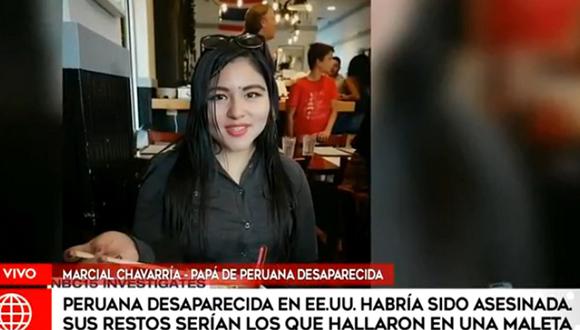 Rosalía Cindy Chavarría desapareció en julio pasado en Estados Unidos. (Foto: captura América Noticias)