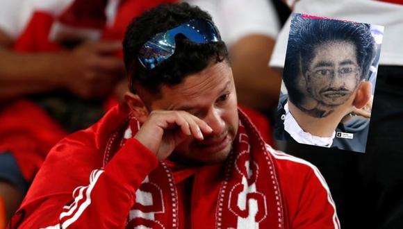 Fanático de la selección peruana se cortó el cabello con el rostro de Lapadula y el resultado no fue lo que esperaba