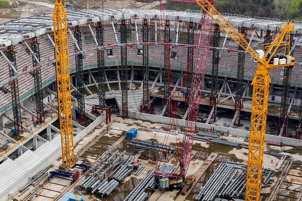 Además del estadio del Guangzhou Evergrande, en Shangai se construye el estadio del SIPG para 33 mil personas. . (Foto: STR / AFP)