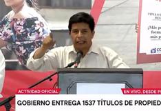 Presidente Castillo sobre paro de transportistas: “Pondremos orden en las próximas horas” | VIDEO